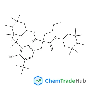 Bis(1,2,2,6,6-pentamethyl-4-piperidinyl) butyl[4-hydroxy-3,5-bis(2-methyl-2-propanyl)benzyl]malonate