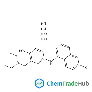 4-[(7-chloroquinolin-4-yl)amino]-2-[(diethylamino)methyl]phenol dihydrate dihydrochloride