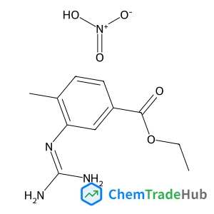 Ethyl 3-carbamimidamido-4-methylbenzoate nitrate (1:1)