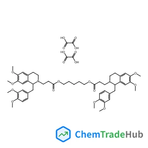 2(1H)-Isoquinolinepropanoic acid,1-[(3,4-dimethoxyphenyl)methyl]-3,4-dihydro-6,7-dimethoxy-,1,5-pentanediyl ester, ethanedioate (1:2)