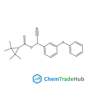 Cyclopropanecarboxylic acid, 2,2,3,3-tetramethyl-,cyano(3-phenoxyphenyl)methyl ester, (Â±)-