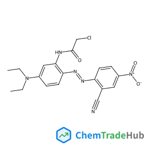 2-Chloro-N-{2-[(E)-(2-cyano-4-nitrophenyl)diazenyl]-5-(diethylamino)phenyl}acetamide