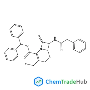 Diphenylmethyl (6R,7R)-3-(chloromethyl)-8-oxo-7-[(phenylacetyl)amino]-5-thia-1-azabicyclo[4.2.0]oct-2-ene-2-carboxylate