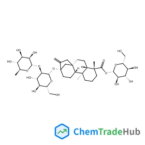 1-O-[(5beta,8alpha,9beta,10alpha,13alpha)-13-{[2-O-(6-Deoxy-alpha-L-mannopyranosyl)-beta-D-glucopyranosyl]oxy}-18-oxokaur-16-en-18-yl]-beta-D-glucopyranose