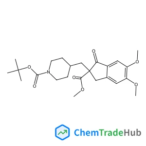 2-Methyl-2-propanyl 4-{[5,6-dimethoxy-2-(methoxycarbonyl)-1-oxo-2,3-dihydro-1H-inden-2-yl]methyl}-1-piperidinecarboxylate