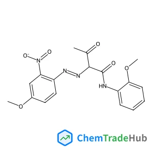 2-[(E)-(4-Methoxy-2-nitrophenyl)diazenyl]-N-(2-methoxyphenyl)-3-oxobutanamide