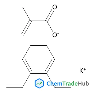 Potassium 2-methylacrylate - 1,2-divinylbenzene (1:1:1)