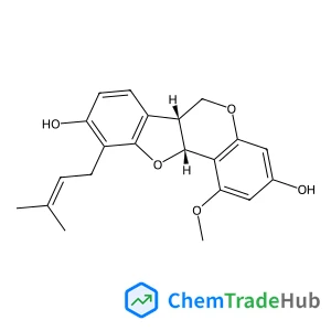 (6aR,11aR)-1-Methoxy-10-(3-methyl-2-buten-1-yl)-6a,11a-dihydro-6H-[1]benzofuro[3,2-c]chromene-3,9-diol