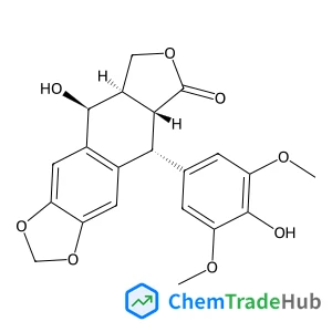 (5R,5aR,8aR,9S)-9-Hydroxy-5-(4-hydroxy-3,5-dimethoxyphenyl)-5,8,8a,9-tetrahydrofuro[3',4':6,7]naphtho[2,3-d][1,3]dioxol-6(5aH)-one