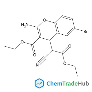 Ethyl 2-amino-6-bromo-4-(1-cyano-2-ethoxy-2-oxoethyl)-4H-chromene-3-carboxylate