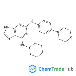 N~6~-Cyclohexyl-N~2~-[4-(4-morpholinyl)phenyl]-9H-purine-2,6-diamine
