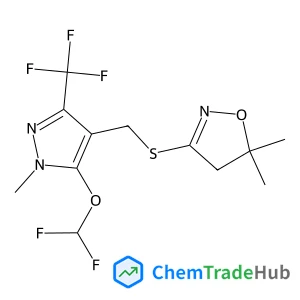 3-({[5-(Difluoromethoxy)-1-methyl-3-(trifluoromethyl)-1H-pyrazol-4-yl]methyl}sulfanyl)-5,5-dimethyl-4,5-dihydro-1,2-oxazole