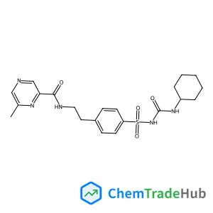 N-(2-{4-[(Cyclohexylcarbamoyl)sulfamoyl]phenyl}ethyl)-6-methyl-2-pyrazinecarboxamide