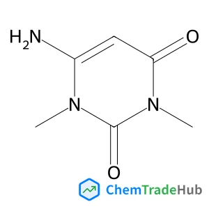 6-amino-1,3-dimethyl-1,2,3,4-tetrahydropyrimidine-2,4-dione structure