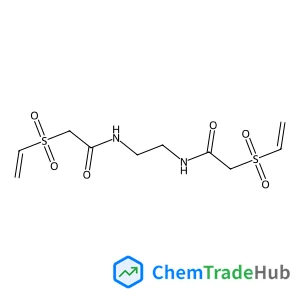 N,N'-1,2-Ethanediylbis[2-(vinylsulfonyl)acetamide] structure