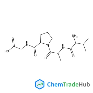 L-Valyl-L-alanyl-L-prolylglycine acetate (1:1)