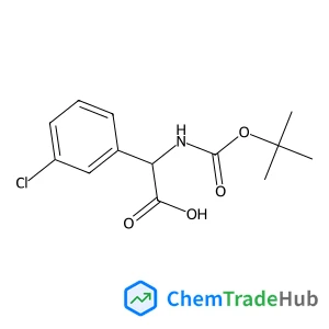 (3-Chlorophenyl)({[(2-methyl-2-propanyl)oxy]carbonyl}amino)acetic acid