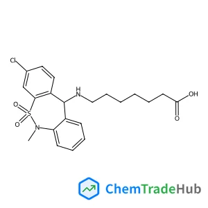 7-[(3-Chloro-6-methyl-5,5-dioxido-6,11-dihydrodibenzo[c,f][1,2]thiazepin-11-yl)amino]heptanoic acid