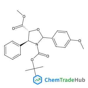 5-Methyl 3-(2-methyl-2-propanyl) (4S,5R)-2-(4-methoxyphenyl)-4-phenyl-1,3-oxazolidine-3,5-dicarboxylate