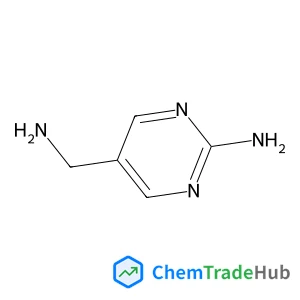 5-(Aminomethyl)-2-pyrimidinamine structure