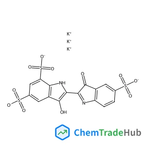 Tripotassium (2E)-3-oxo-2-(3-oxo-5-sulfonato-1,3-dihydro-2H-indol-2-ylidene)-5,7-indolinedisulfonate