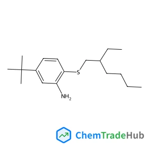 2-[(2-Ethylhexyl)sulfanyl]-5-(2-methyl-2-propanyl)aniline