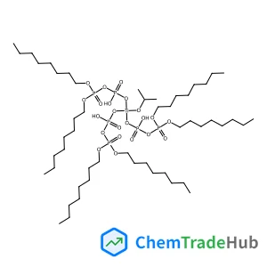 Titanium(4+) [{[bis(octyloxy)phosphoryl]oxy}(hydroxy)phosphoryl]oxidanide 2-propanolate (1:3:1)