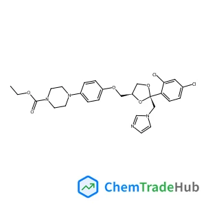 Ethyl 4-(4-{[(2R,4S)-2-(2,4-dichlorophenyl)-2-(1H-imidazol-1-ylmethyl)-1,3-dioxolan-4-yl]methoxy}phenyl)-1-piperazinecarboxylate