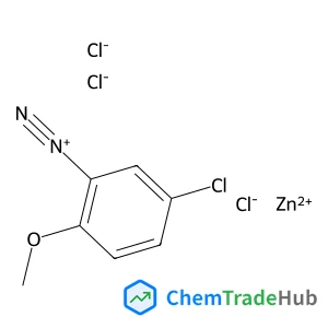 5-Chloro-2-methoxybenzenediazonium zinc chloride (1:1:3)