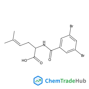 2-[(3,5-Dibromobenzoyl)amino]-5-methyl-4-hexenoic acid