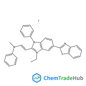 5-(1,3-Benzothiazol-2-yl)-3-ethyl-2-{(E)-2-[methyl(phenyl)amino]vinyl}-1-phenyl-1H-benzimidazol-3-ium iodide