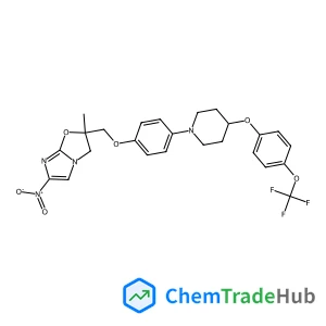 (2R)-2-Methyl-6-nitro-2-[(4-{4-[4-(trifluoromethoxy)phenoxy]-1-piperidinyl}phenoxy)methyl]-2,3-dihydroimidazo[2,1-b][1,3]oxazole