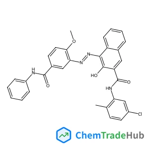 N-(5-Chloro-2-methylphenyl)-3-hydroxy-4-{(E)-[2-methoxy-5-(phenylcarbamoyl)phenyl]diazenyl}-2-naphthamide