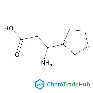3-Amino-3-cyclopentylpropanoic acid structure