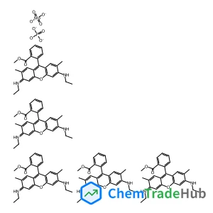 Xanthylium, 3,6-bis(ethylamino)-9-(2-(methoxycarbonyl)phenyl)-2,7-dimethyl-, molybdatephosphate