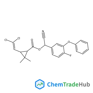 Cyano(4-fluoro-3-phenoxyphenyl)methyl 3-(2,2-dichlorovinyl)-2,2-dimethylcyclopropanecarboxylate