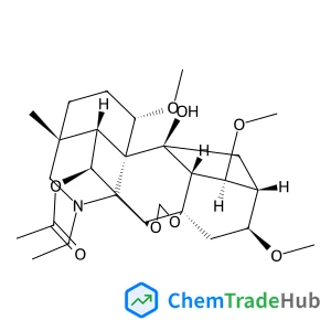 (1R,2S,3S,4S,5R,6S,8R,12S,16R,19S,20R,21S)-14-Ethyl-2-hydroxy-4,6,19-trimethoxy-16-methyl-9,11-dioxa-14-azaheptacyclo[10.7.2.1~2,5~.0~1,13~.0~3,8~.0~8,12~.0~16,20~]docos-21-yl acetate