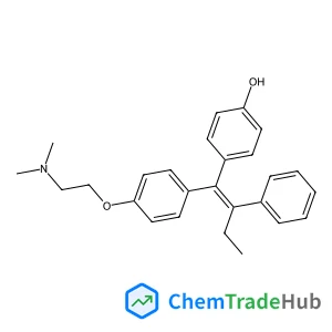 (E/Z)-4-Hydroxytamoxifen structure
