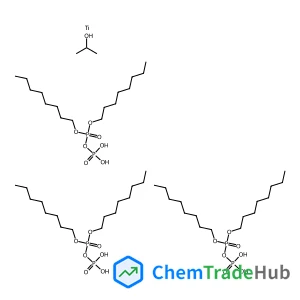 Tris(dioctyl phosphato-O)(propan-2-olato)titanium, branched and linear