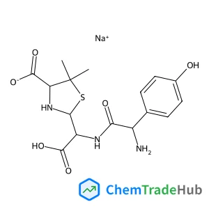 Amoxicillin Related Compound D (50 mg) ((4S)-2-{[(R)-2-amino-2-(4-hydroxyphenyl)acetamido](carboxy)methyl}-5,5-dimethylthiazolidine-4-carboxylic acid, monosodium salt)