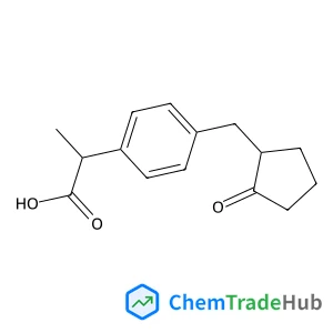 2-{4-[(2-Oxocyclopentyl)methyl]phenyl}propanoic acid