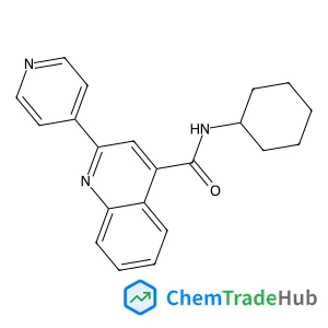 N-Cyclohexyl-2-(pyridin-4-yl)quinoline-4-carboxamide