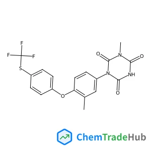 1-methyl-3-[3-methyl-4-[4-(trifluoromethylsulfanyl)phenoxy]phenyl]-1,3,5-triazinane-2,4,6-trione