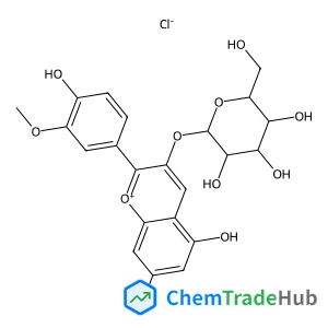 5,7-Dihydroxy-2-(4-hydroxy-3-methoxyphenyl)-3-chromeniumyl beta-D-glucopyranoside chloride