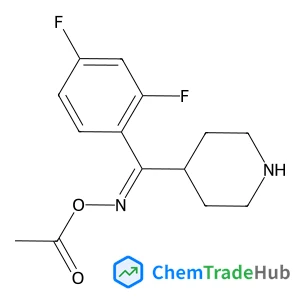 1-({(Z)-[(2,4-Difluorophenyl)(4-piperidinyl)methylene]amino}oxy)ethanone