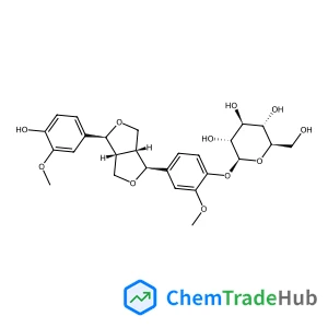 (+)-pinoresinol-beta-D-glucoside (+)-pinoresinol-beta-D-glucoside
