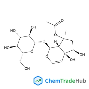 (1S,4aS,5R,7S,7aS)-1-(beta-D-Glucopyranosyloxy)-4a,5-dihydroxy-7-methyl-1,4a,5,6,7,7a-hexahydrocyclopenta[c]pyran-7-yl acetate