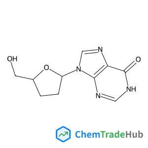 9-[(2R,5S)-5-(Hydroxymethyl)tetrahydro-2-furanyl]-1,9-dihydro-6H-purin-6-one
