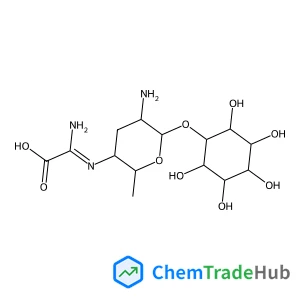 (1S,2R,3S,4R,5S,6S)-2,3,4,5,6-Pentahydroxycyclohexyl 2-amino-4-{[carboxy(imino)methyl]amino}-2,3,4,6-tetradeoxy-alpha-D-lyxo-hexopyranoside