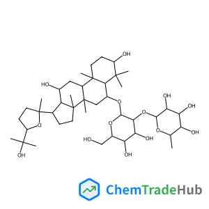 (3b,6a,12b,24R)-20,24-Epoxy-3,12,25-trihydroxydammaran-6-yl 2-O-(6-deoxy-alpha-L-mannopyranosyl)-beta-D-glucopyranoside